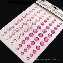 fashion pink rhinestone sticker